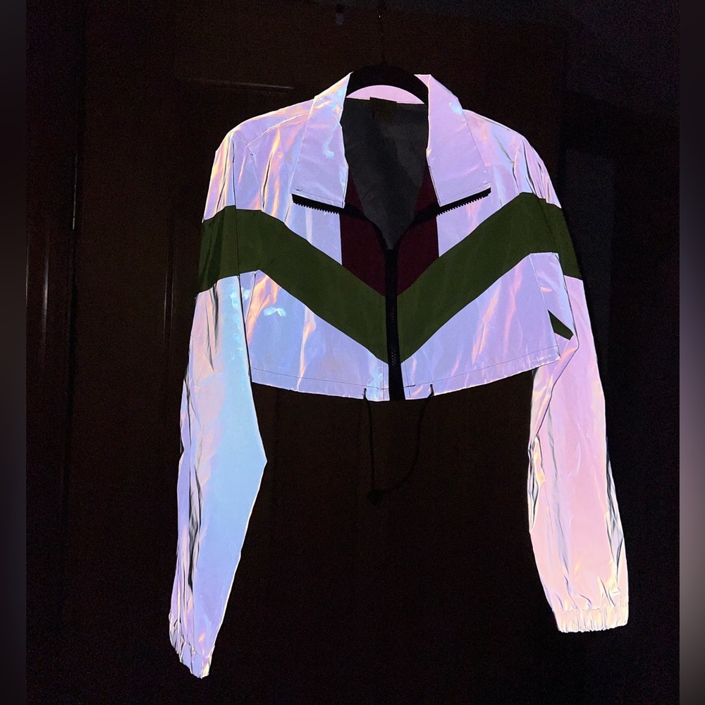Cropped Reflective Jacket